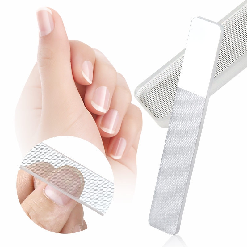 Professionele Nano Glas Nagelvijl Buffer Blok Shiner Manicure Nail Art Nagellak Nagels Accessoires Nagelvijlen Met