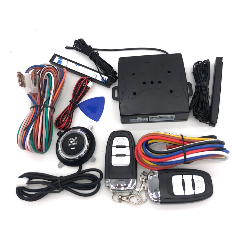 Keyless Entry Motor Start Suv Keyless Alarmsysteem Drukknop Remote Starter Stop Auto Pke Auto Accessoires Tool