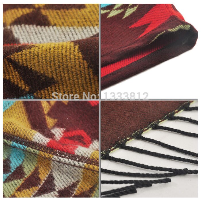 Manteau à capuche avec frange pour femme | Manteau Tartan carreaux carreaux, Poncho, capuche, bohème, châle, écharpe, écharpe enveloppante chaude,