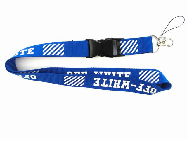 "Mobile Phone Lanyard Badge Certificate Exhibition Hanging Neck Buckle Lanyard White Foreign Trade Sports Material Model Number": 4