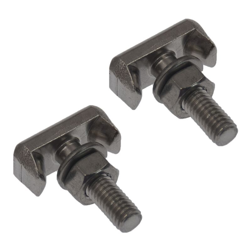 2 stk batterikabel terminal kontakter bil t-bolt rustfritt stål batterier kabler koblinger erstatte 19116852