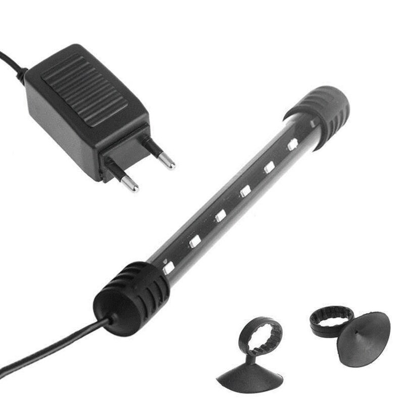 Luz LED redonda T4LED para acuario, lámpara de paisajismo, cuentas de iluminación, luz fluorescente de buceo, enchufe europeo, 5730