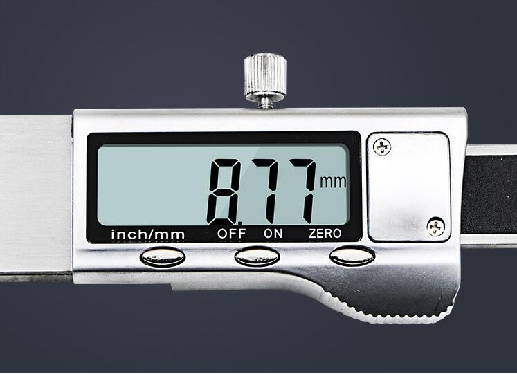 1pcs 0-25mm 1'' Digital Thread Depth Gauge LCD Electronic Caliper for Car Tire