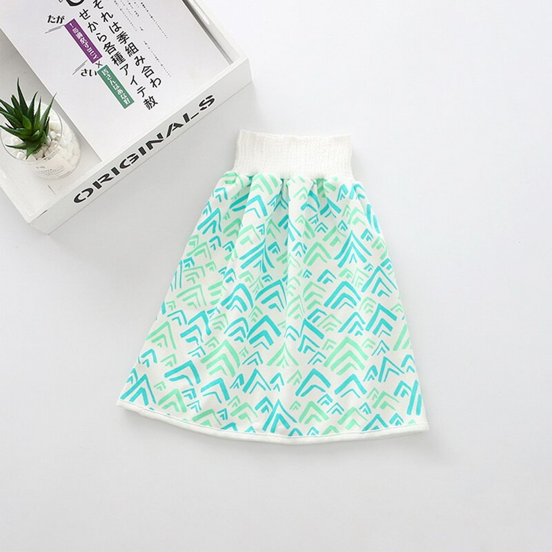 Imperméable à l'eau couche-culotte couche-culotte urine jupes coton pantalon d'entraînement pour bébé bébé garçon fille lit de couchage vêtements pot formation: 2 / L