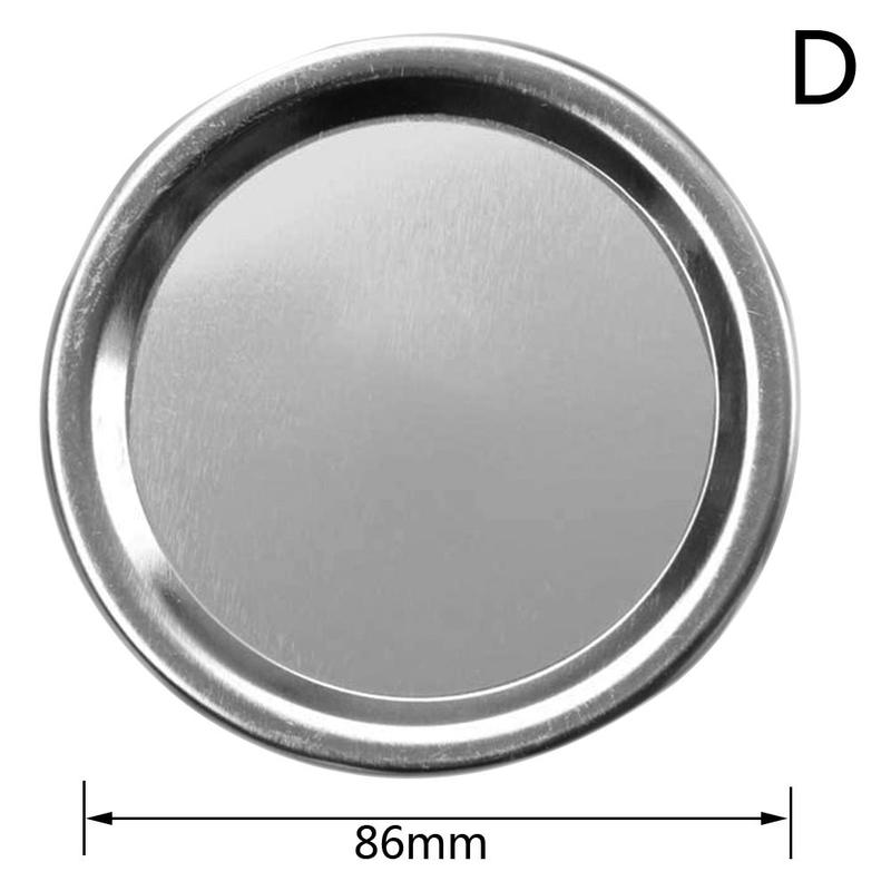 Mason Jar Lid Tinplate Split Opening Sealing Lid Round Home Iron Lid Lid Spherical Metal Supplies Ring Can P1Z3: D