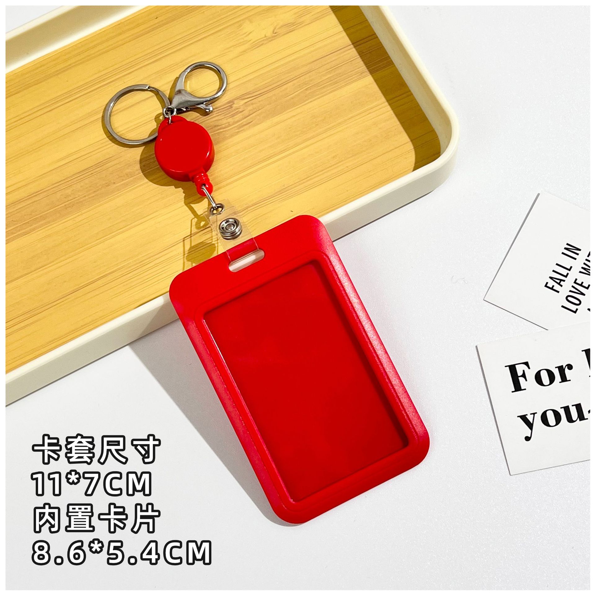 Suporte de crachá de identificação com carretel de crachá porta-cartão retrátil chaveiro nome crachá clipe de manga de cartão de identificação: azul escuro