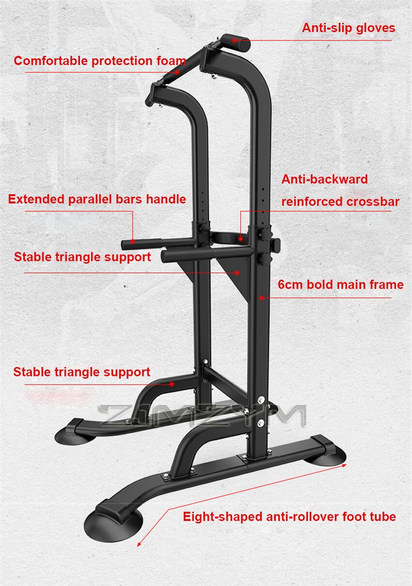 Hauteur réglable Tirez Fitness Station Pull-Up Push-Up Barres D&#39;exercice De Gymnastique D&#39;entraînement de Forme Physique de Corps Équipement De Musculation