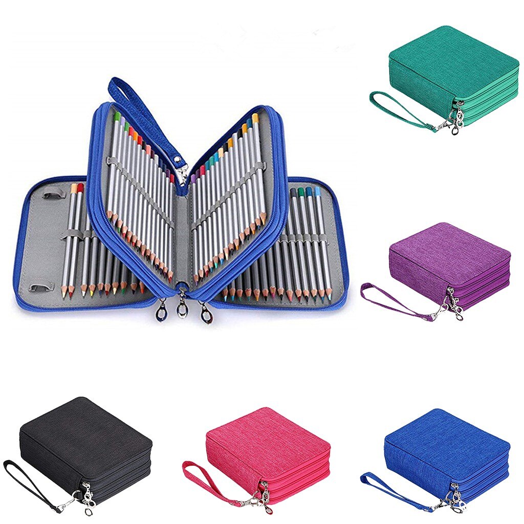 72 Kleur 78 Gat Schilderen Pen Zak Briefpapier Zak Potlood Opbergtas Levert Voor School Kantoor Accessoires Opbergtas # g3
