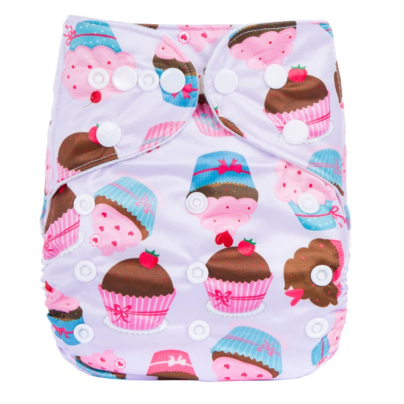 Washable Eco-Friendly Cloth Diaper Adjustable Nappy Reusable Cloth Diapers Fit 0-2years 3-15kg baby: N24