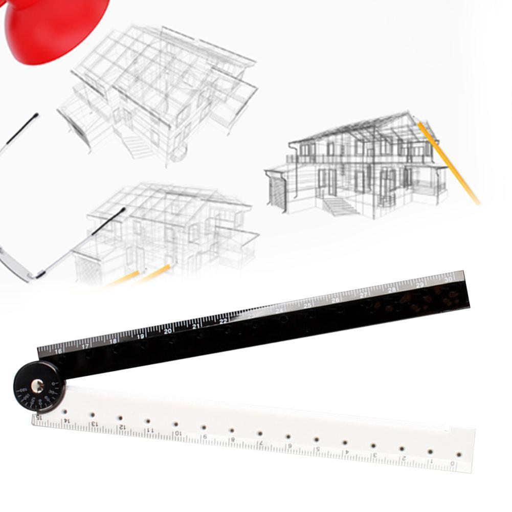 1pc Black White Plastic Folding Straight Rulers Dr... – Vicedeal