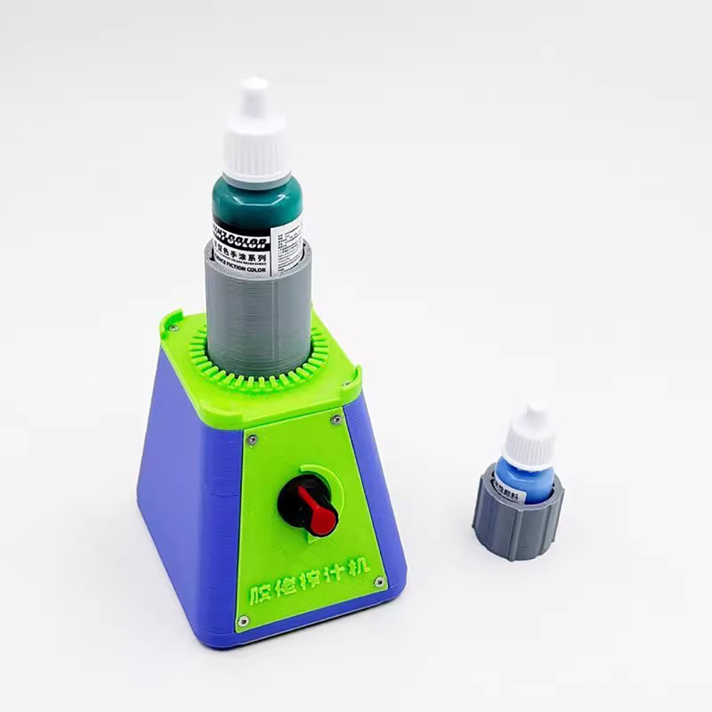 Elektrische verfschudmixer - variabele snelheid, micro-excentriek voor modelverf (voor 19/25mm flessen)