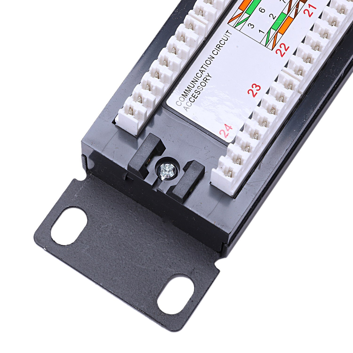 Utp 24 poort  rj45 patchpaneel rackkabel wandmontagebeugel connector rackgereedschap ethernet lan netwerkadapter cat 6