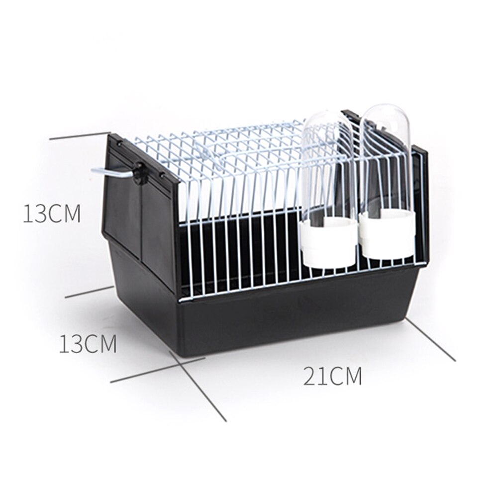 1 PC Bird Travel Cage Portable Handheld Durable Carrier Cage Travel Cage for Cockatiel Peony Mannikin Budgerigar Conure