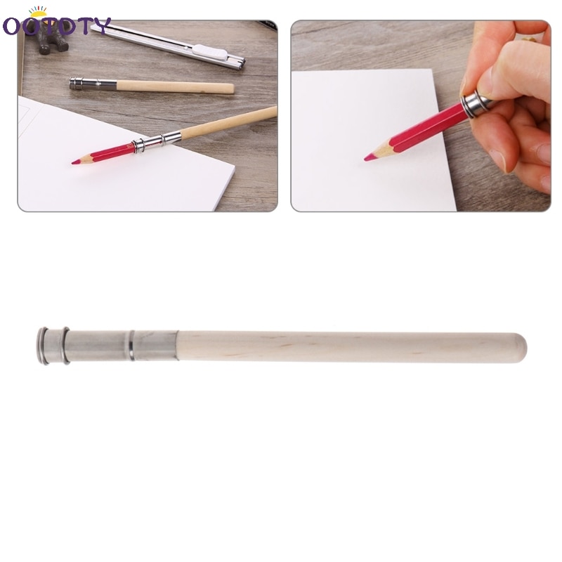Lápiz ajustable extensor alargador titular arte escritura dibujo Hobby herramienta