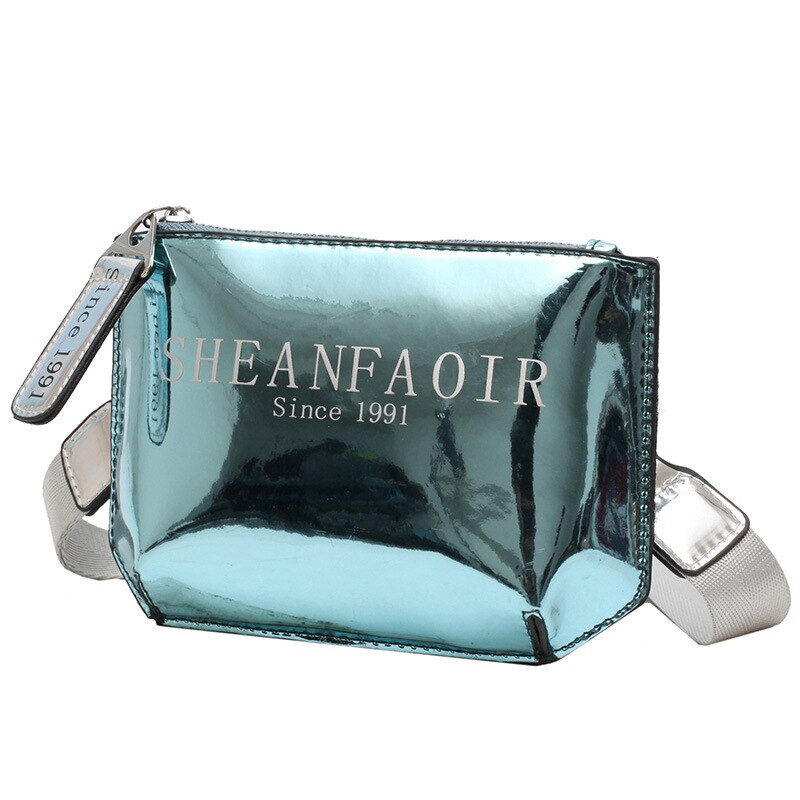 Crossbody tas met rits voor dames, vrijetijdstas, enkele schoudertas, felgekleurde borsttas: Blauw