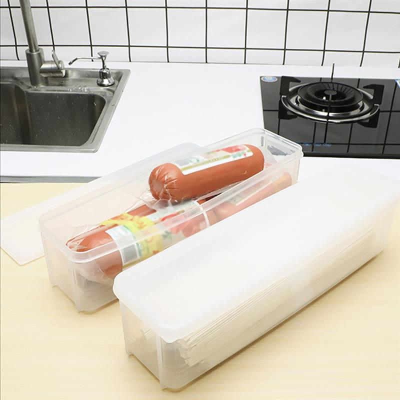 Støvtæt og fugtighedsbestandig husholdningsnudel gennemsigtig opbevaringsboks lufttæt spaghettikasse køkken mad frugtbeholder