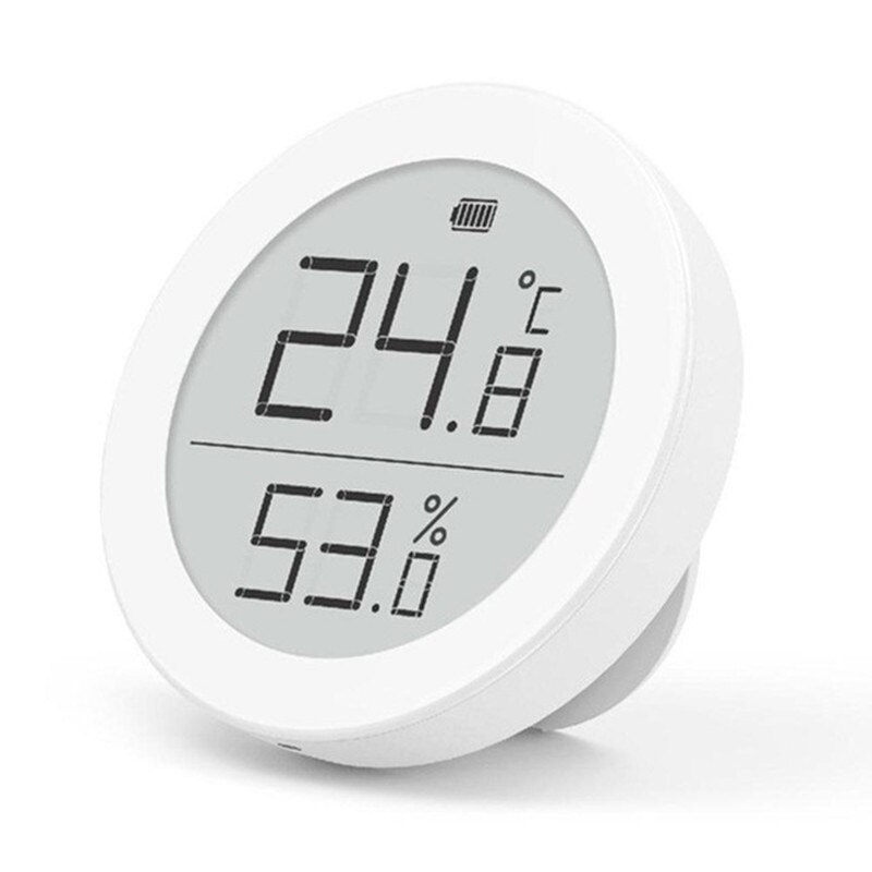Qingping digitaler temperatur- und feuchtigkeitssensor, datenspeicherung, elektronischer link, tintenbildschirm, thermometer, feuchtigkeitsmesser: Default Title