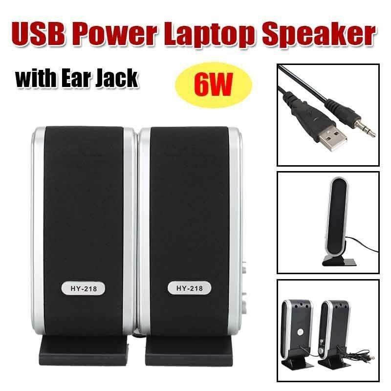 2 Stuks Computer Speaker Usb Bedrade Luidsprekers Voor Pc Mini Stereo Geluid Surround Luidspreker Met Jack Oor Voor Laptop notebook