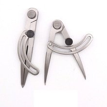 1 pc läder distans gauge montörer dra compassescarbon stålhuvudet kanttrimmare läder verktyg läder diy tillbehör