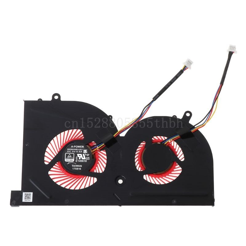 Portátil gpu cpu ventilador de refrigeração para msi gs63vr gs63 gs73 gs73vr MS-17B1 discrição pro cpu BS5005HS-U2F1 gpu BS5005HS-U2L1 refrigerador: GPU