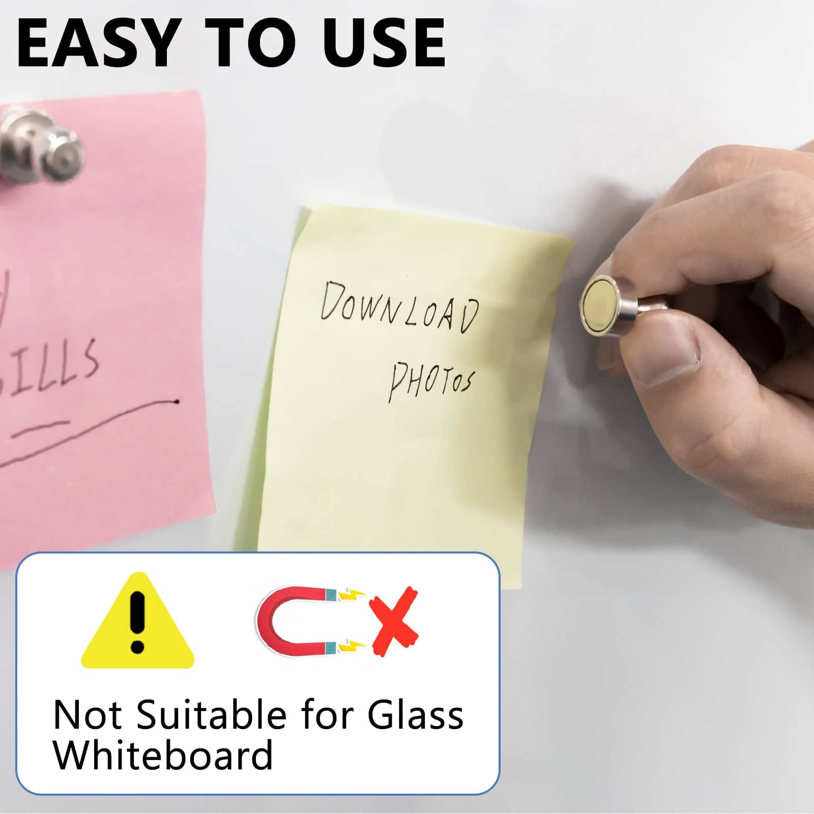 Refrigerator Magnets Fridge Magnets Small Magnets for Whiteboard Magnetic Push Pin for Fridge Whiteboard Office Kitchen Magnet