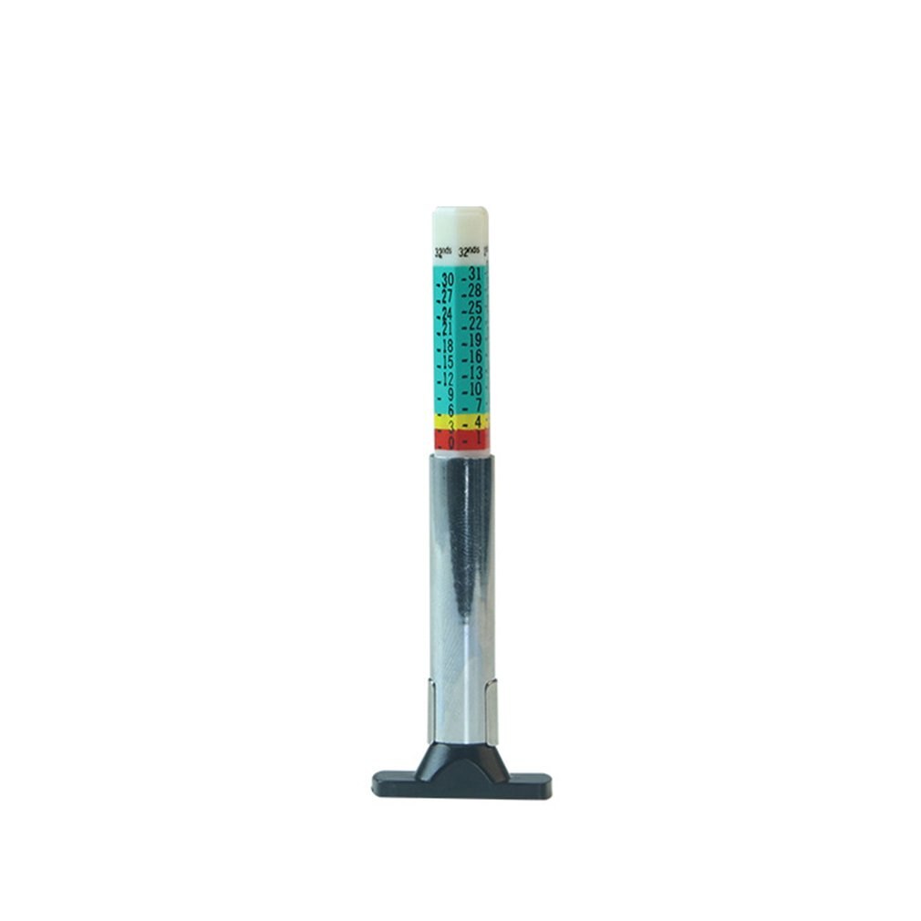 Easy To Carry 1Pcs Tyre Depth Gauge Car Tyre Tire Depth Gauge Car Tire Tread Depth Gauge Caliper: Double Color