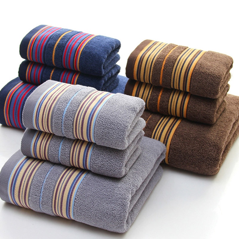 Giantex 3-Stuks Katoenen Handdoek Set Badkamer Super Absorberende Badhanddoek Gezicht Handdoeken Voor Volwassenen Serviette De Bain Toallas recznik