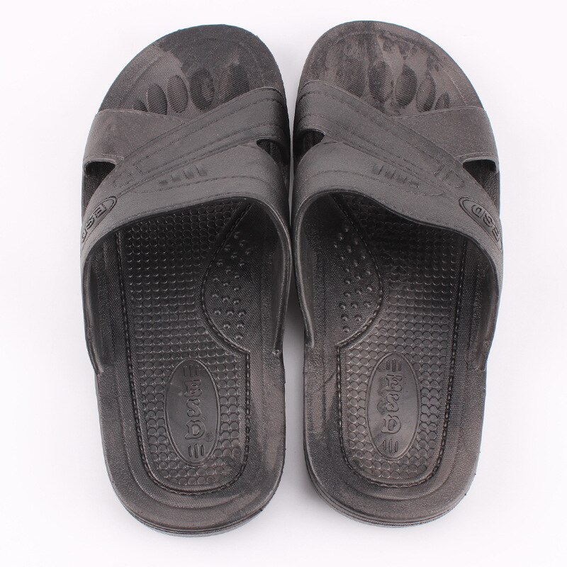 Anti-statische SPU Hausschuhe Sandalen staubfreie Reinigung Reinraum Arbeit Schuhe EU 36-46 Arbeits pantoffel: Schwarz / 40