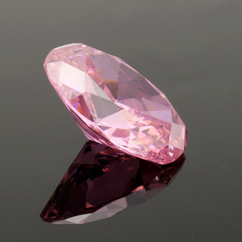 Kiwarm unikke 31.10ct pink safir zirconia ovalskårne ædelstene facetteret 15 x 25mm løse ædelstene til gør-det-selv smykker ring halskæder håndværk