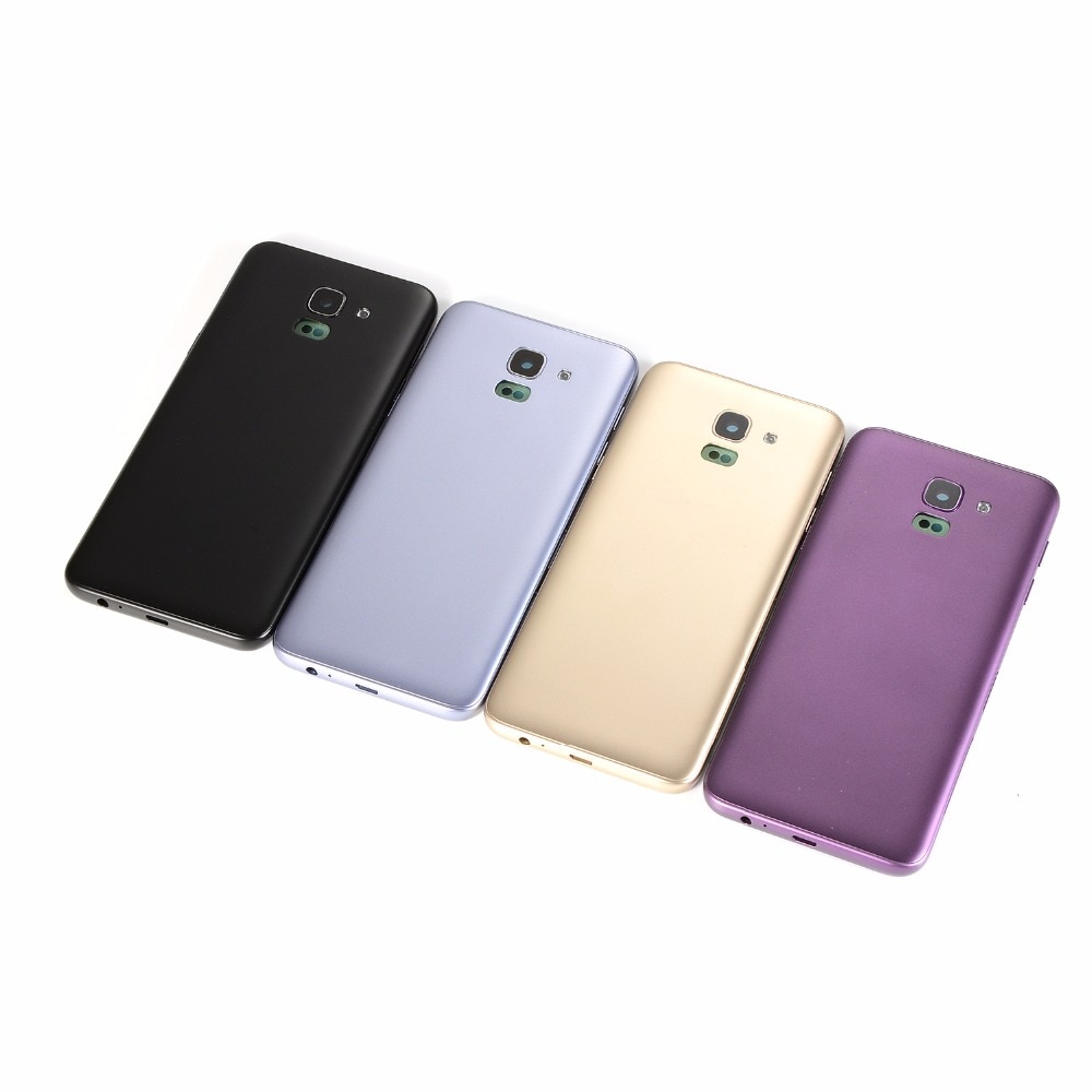 For Samsung Galaxy J6 J600 J600F Housing Middle Frame Battery Back Cover With Power Volume Buttons(J600 All versions)