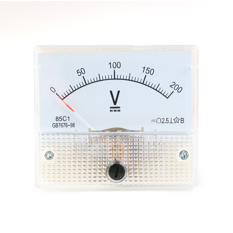 DC 30V Analog Panel Volt Voltage Meter Voltmeter Gauge 85C1 5V 10V 15V 20V 30V 50V 100V 200V 300V Mechanical Voltage Meters