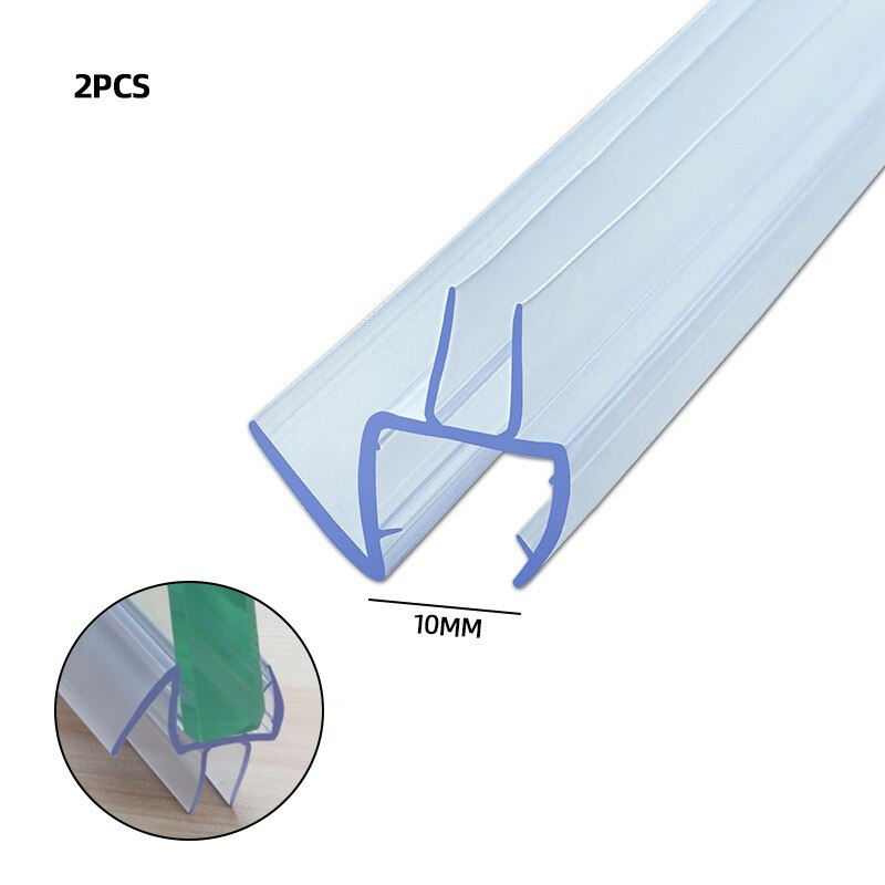 2PCS Glass Thickness 4-6mm Seal Ring Strip For Shower Bathroom Screen Door Weatherstrip Window Glass Fixture Daily Tools: J