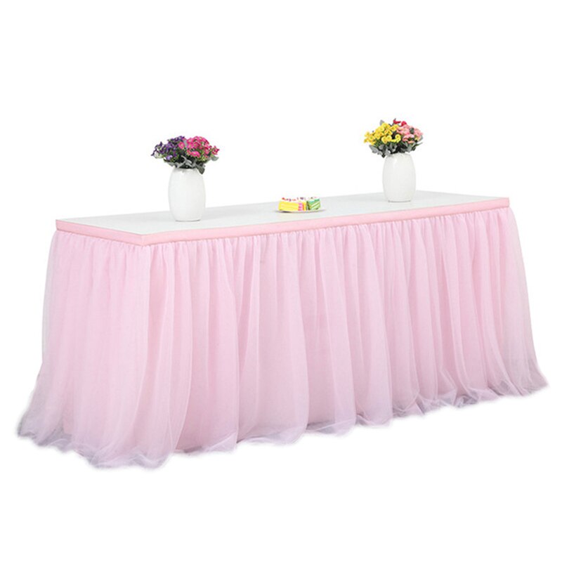 Gradiënt Tulle Tafel Rok Voor Tafels In Elke Vorme