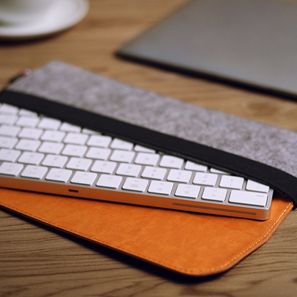Beschermende opberghoes shell tas voor magic trackpad vilten etui zachte hoes voor magic keyboard stofhoezen stuk 1995 grijs