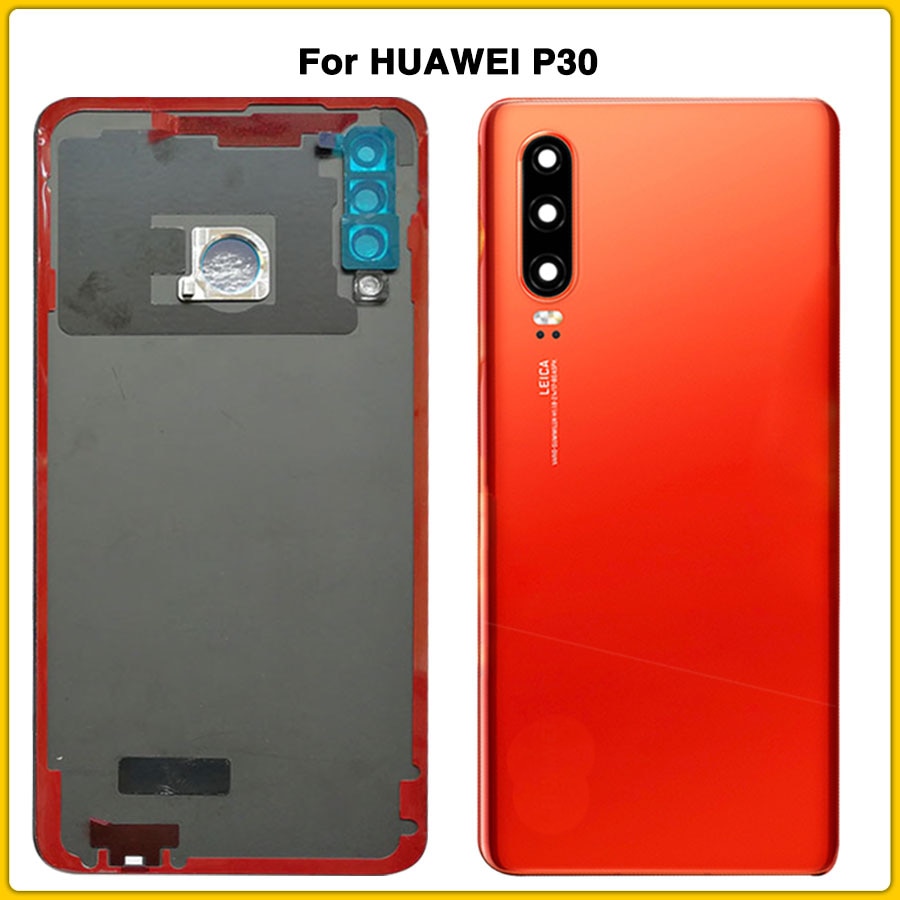 Original P30 Housing Case For HUAWEI P30 p30 pro Battery Cover Door Rear Cover WIth Lens Adhesive Sticker