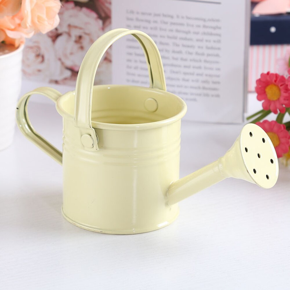 Tin Watering Can Plant Spray Sprinkled Portable Gardening Tools Wrought Iron With Handle Metal Shower