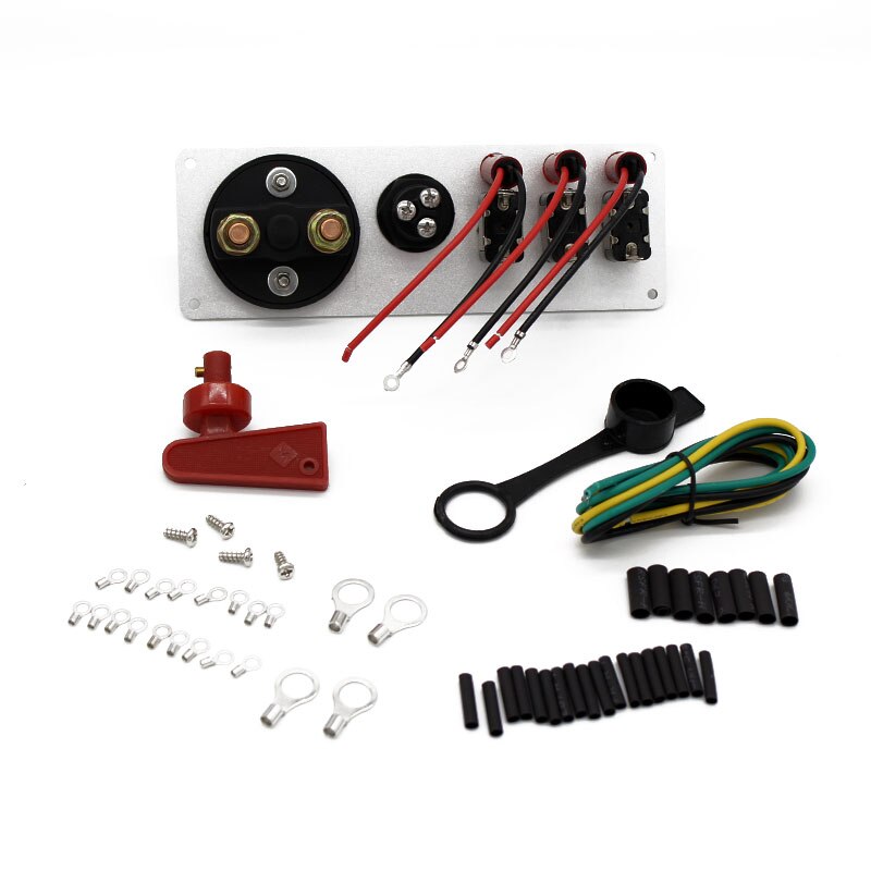 12V Racing Ignition Switch Panel LED Toggle Ignition Switch Panel Engine Start Button Kit