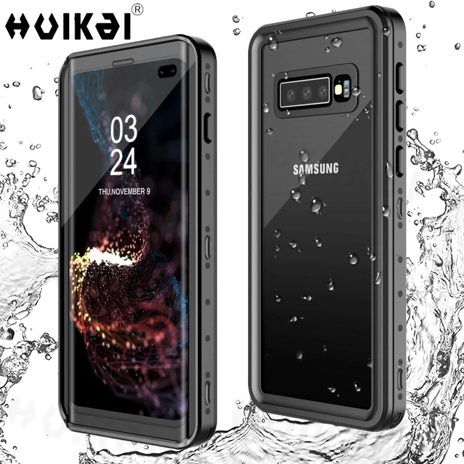 Waterproof Case For Samsung Galaxy S10 Plus S10 5G A54 A15 A34 S24 Ultra S23 FE S22 Full Body Heavy Duty Clear Rugged IP68 Cove