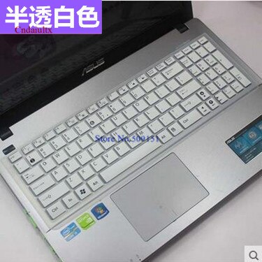 15.6 cal klawiatura laptopa Prorector etui na asus k555L A555L A555 A550L F555L X555S X555L X550C R550V notobook osłona klawiatury: White
