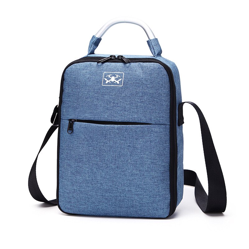 Bærbar opbevaringspose rejsetaske bærende skuldertaske til dji mavic air 2 drone tilbehør håndholdt bæretaske taske vandtæt: Blå