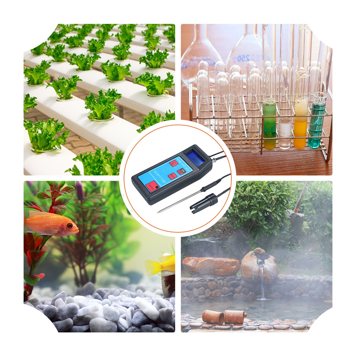 2 in 1 Salzgehalt Meter Temperatur Meter ATC Salinometer Salz Gauge Salzig Sole Meter Salzgehalt Refraktometer Lebensmittel Salzgehalt Tester