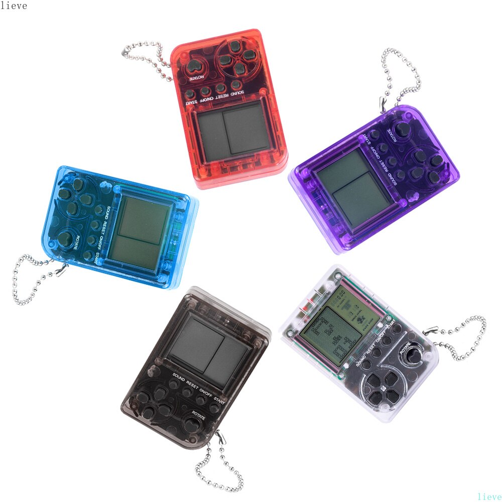 Mini Console Game Machine Childrens Handheld Nostalgic Mini Game Console With Keychain Classical Game Kids Children