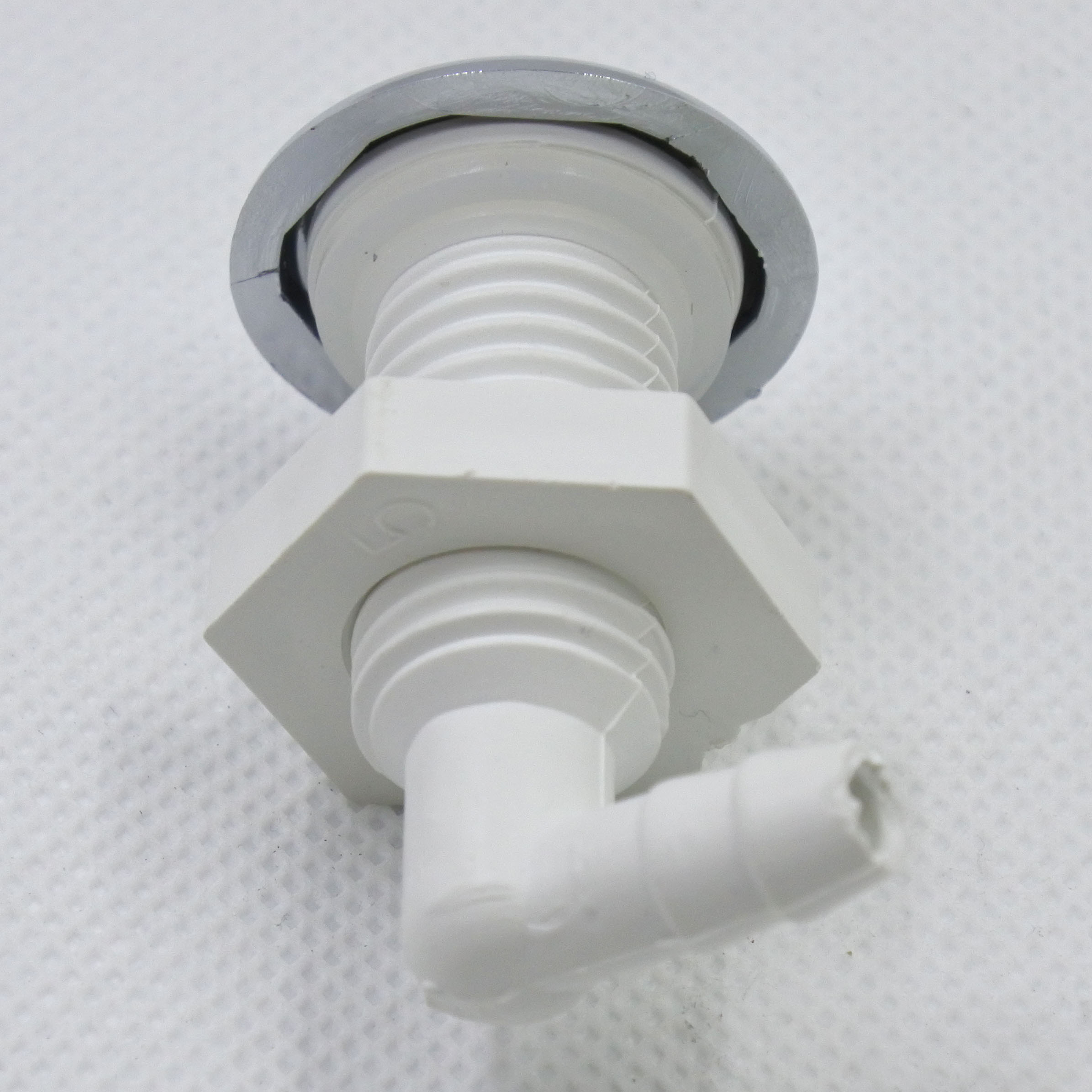 Twisted teeth bow bubble nozzle,Chromed surface, air jet of pvc base tub massage Bathtub Accessories