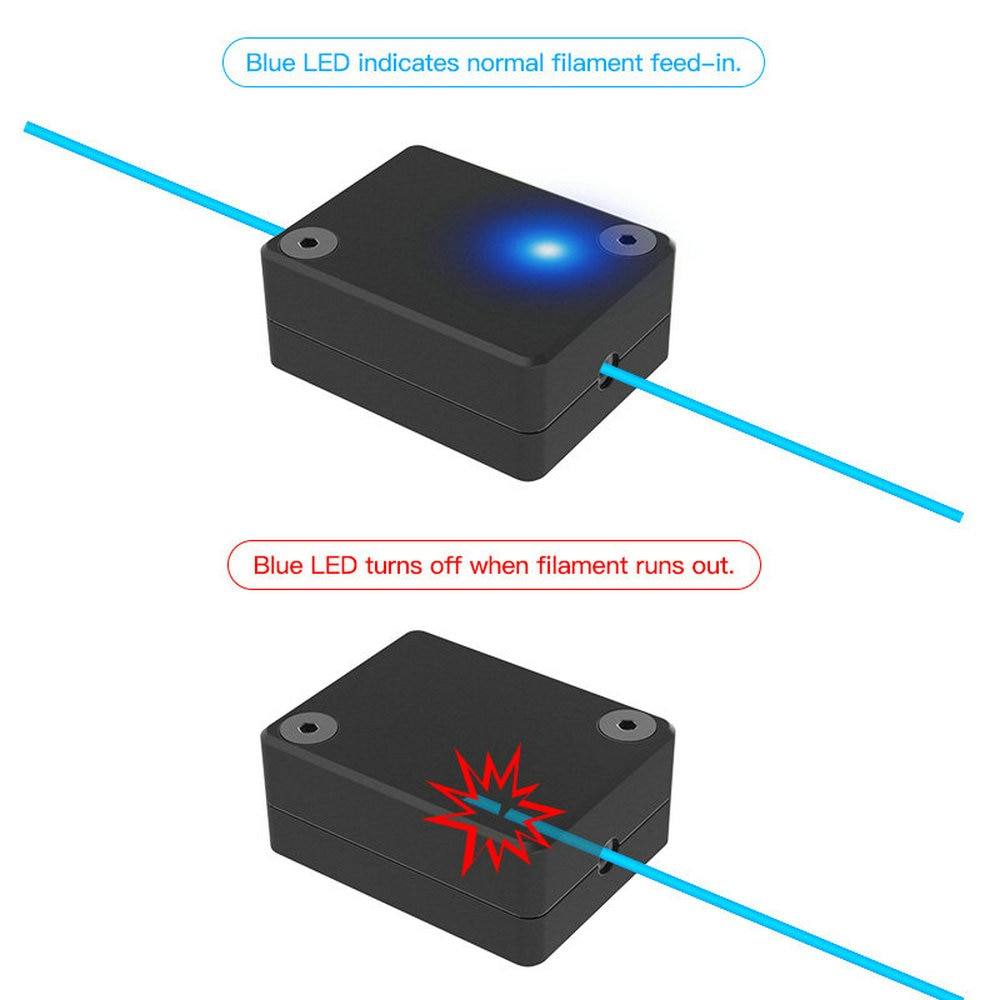 Original CRELITY 3D Ener-3 V2/CR-6 SE Filament Sensor Gebrochen Material Erkennung Modul Kit