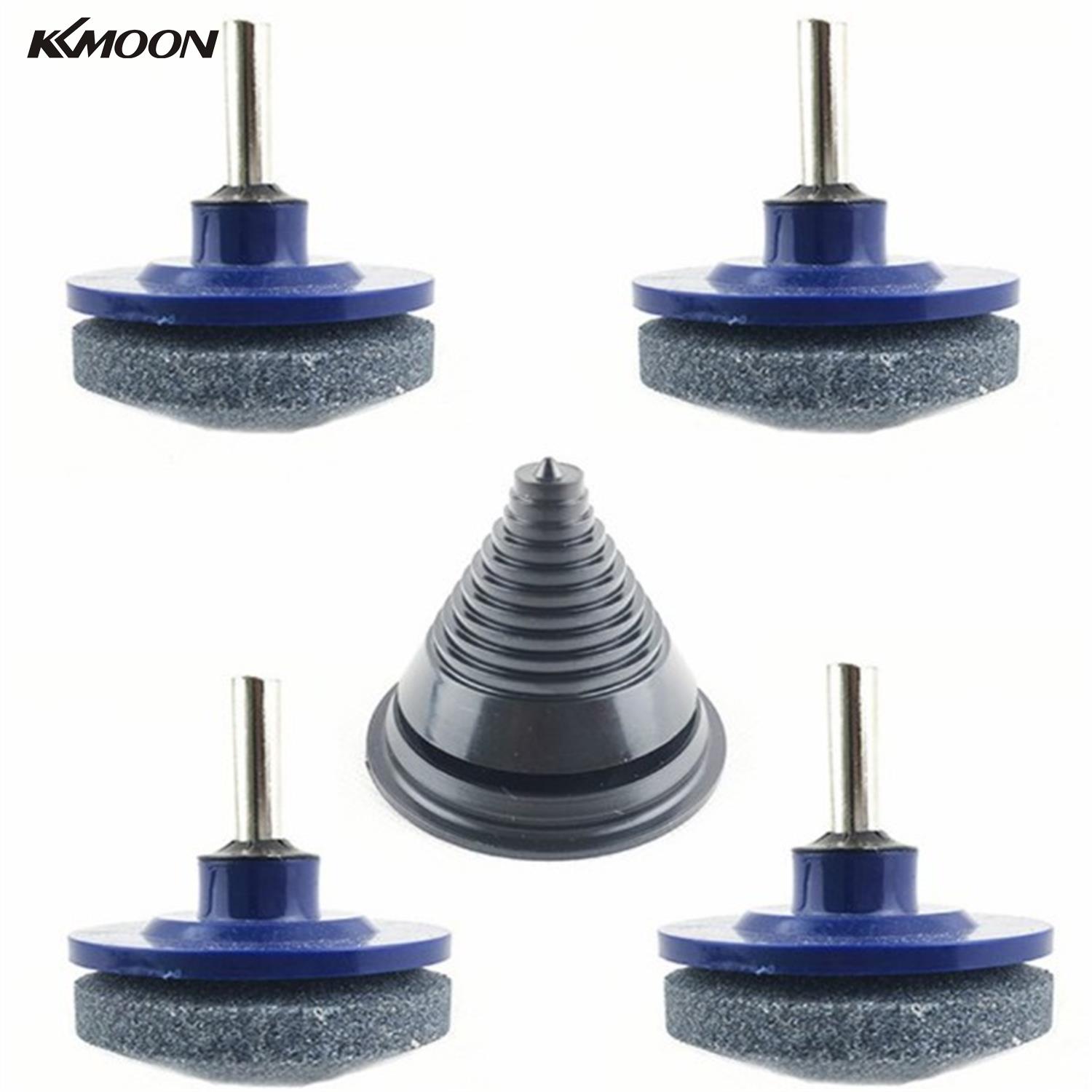 KKMOON Lawn Mower Garden Yard Tools Set Part Mower Blade Balancer Sharpener 4 Lawn Mower Sharpener & 1 Lawn Mower Blade Balancer