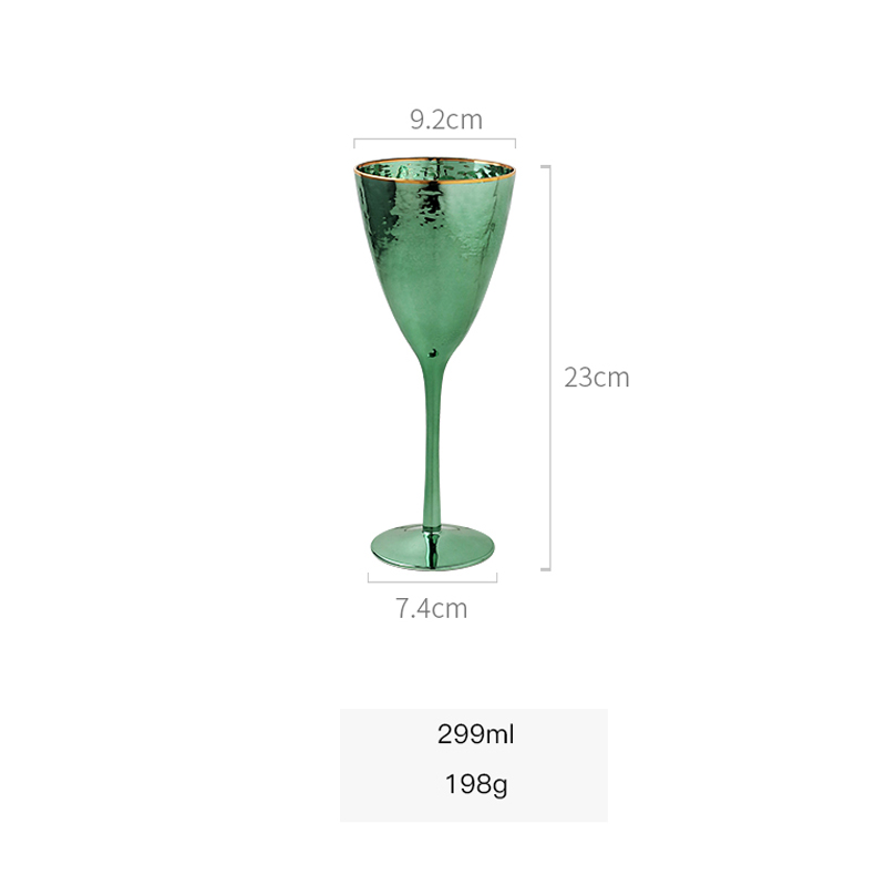 Verres à Champagne verre de vin vert scandinave | Tasse de thé, tasse de thé, lait citron tasses d&#39;eau, bar de cuisine, verres: M06