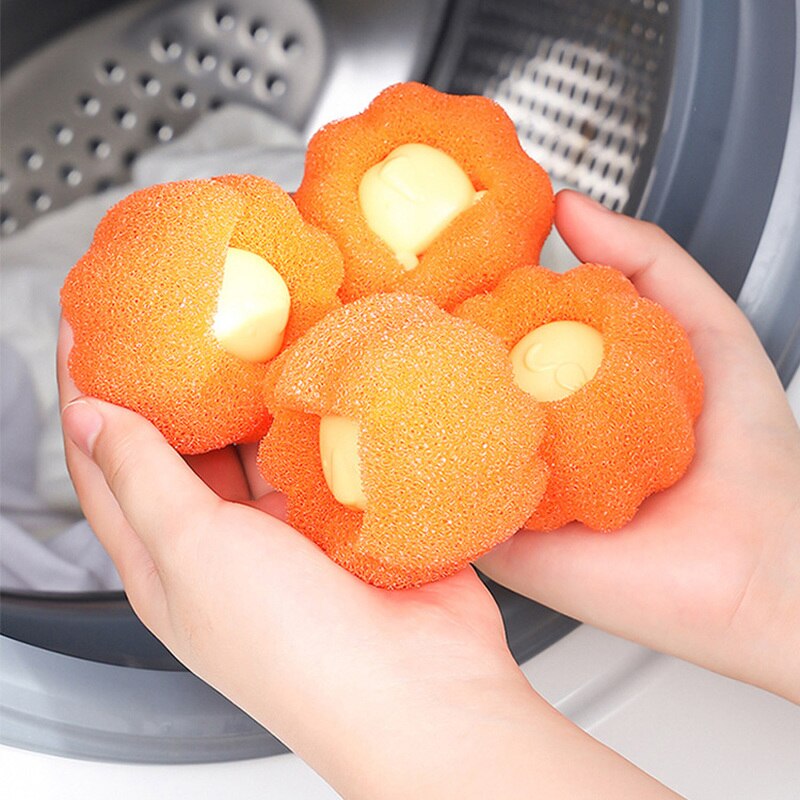 3Pcs Decontamination Laundry Ball Anti-winding Washing Machine Magic Washing Clothes Large Cleaning Ball Loofah Friction Ball