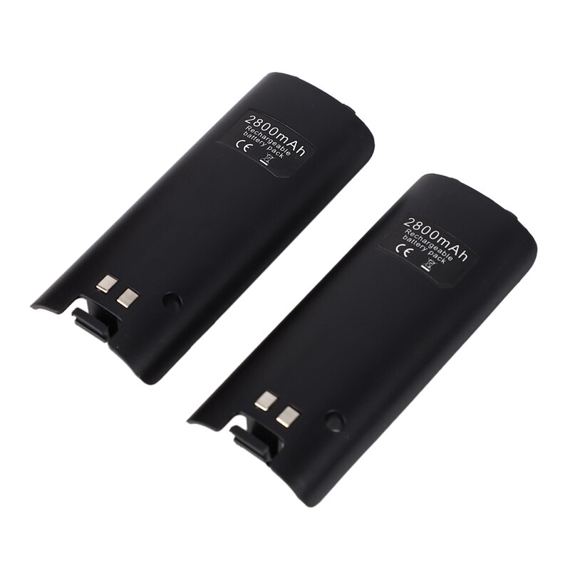 Cargador de Base de asa para batería de carga doble, luz LED azul, Control remoto de carga doble, compatible con Wii