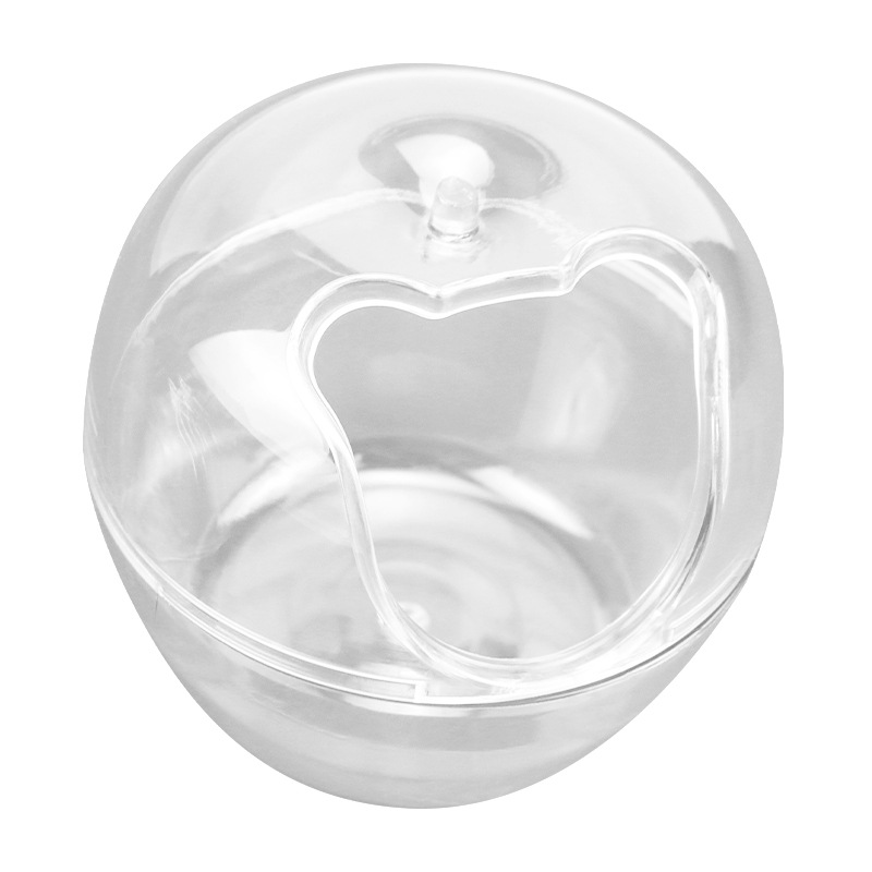 Hamster husdjur genomskinlig plast toalett sand handfat badrum byta och tvätta tillfällig förvaring mini sköldpadda hus lätt att rengöra