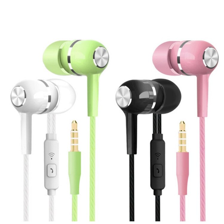 Factory Direct Sales in-Ear Wired Headset Universal Apple Android Mobile Phone Headset Microphone Foreign Trade Supply Cross-Bor